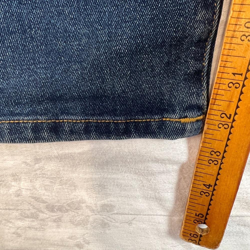 True Religion Geno Jeans Mens 32W Relaxed Slim Blue Wash‎ Denim Y2K Punk - Picture 7 of 13